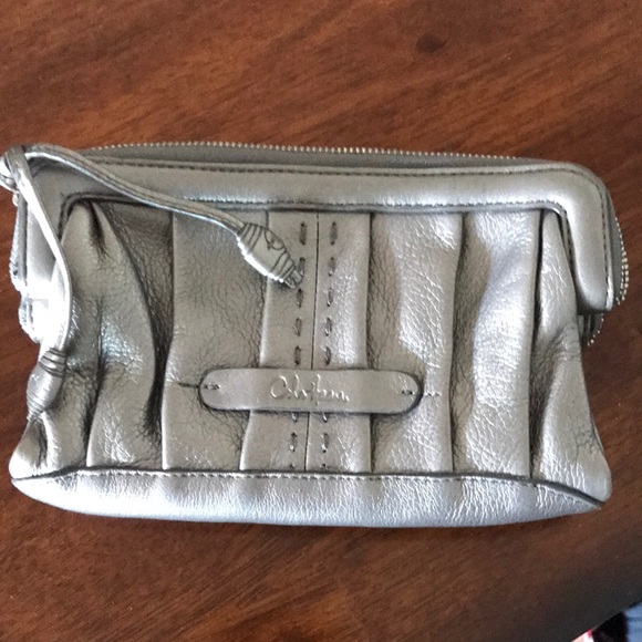 Cole hahn silver wallet with magnetic closure NWOT - Picture 1 of 7